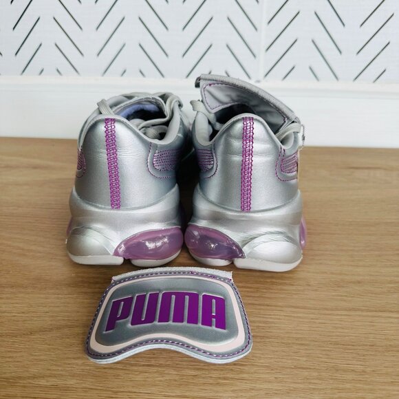⭐PUMA x DUA LIPA Cell Dome King ML Trainer Sneaker 6.5 Metallic Silver Pink Y2K - Picture 6 of 11